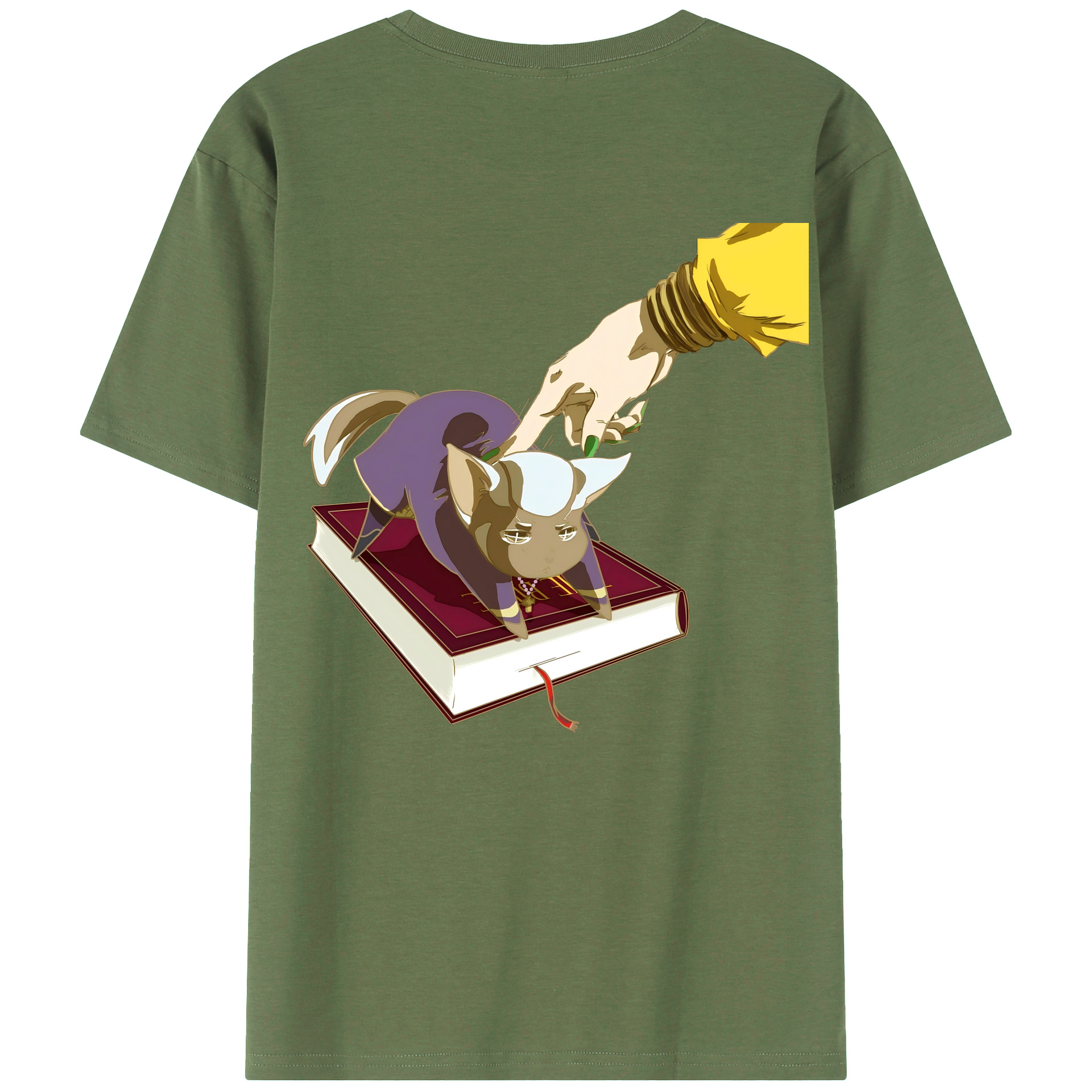 （画像用） ジョジョの奇妙な冒険 JoJo's Bizarre Adventure 綿100％ メンズ半袖Tシャツ（バックプリント） 通気性